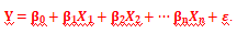  linear regression model equation