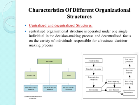 Characteristics of Organizational Structure