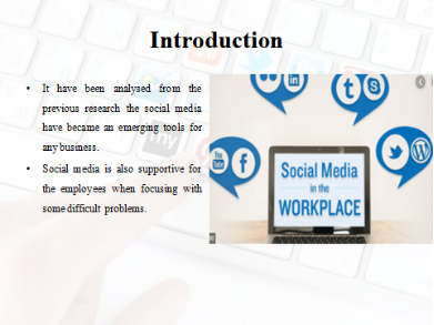 Introduction on social media in workplace
