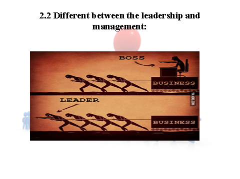 Difference between leadership and management