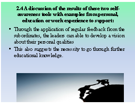  personal, education or work experience