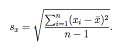 standard deviation