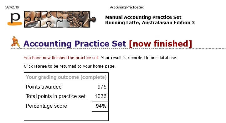 Perdisco Accounting Practice Set