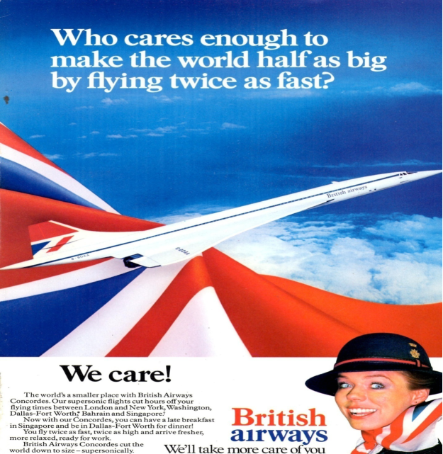 Online advertisement poster used by British Airways