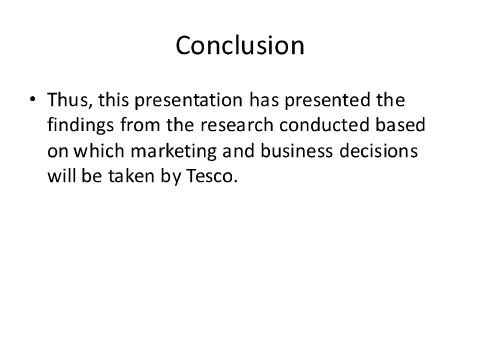 Conclusion on soft drinks